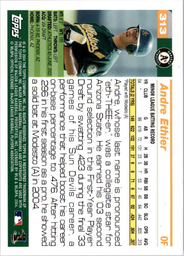 2005 Topps #313 Andre Ethier FY RC - NM