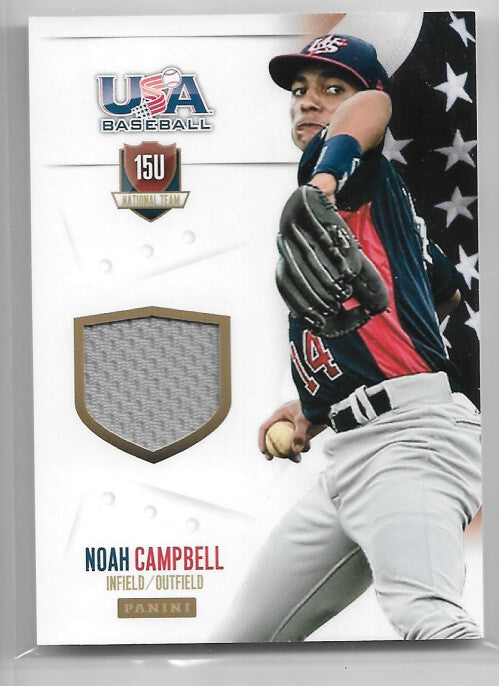 2014 USA Baseball 15U National Team Jerseys #58 Noah Campbell Jersey 52/99