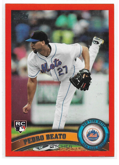 2011 Topps Factory Set Red Border #639 Pedro Beato 66/245
