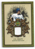 2007 Artifacts MLB Apparel Gold #JD J.D. Drew - NM