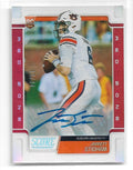 2019 Score Autographs Red Zone RC Jarrett Stidham #'d 12/20