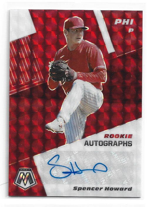 2021 Panini Mosaic Quick Pitch Autographs #25 Spencer Howard Auto - NM