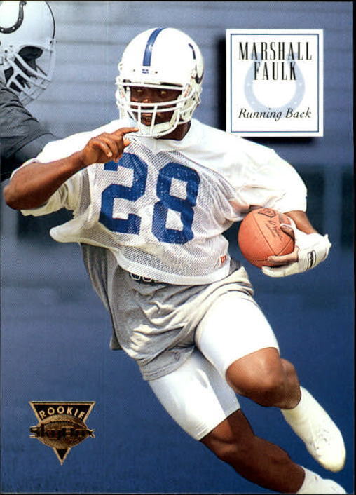 1994 SkyBox Premium #158 Marshall Faulk RC - NM