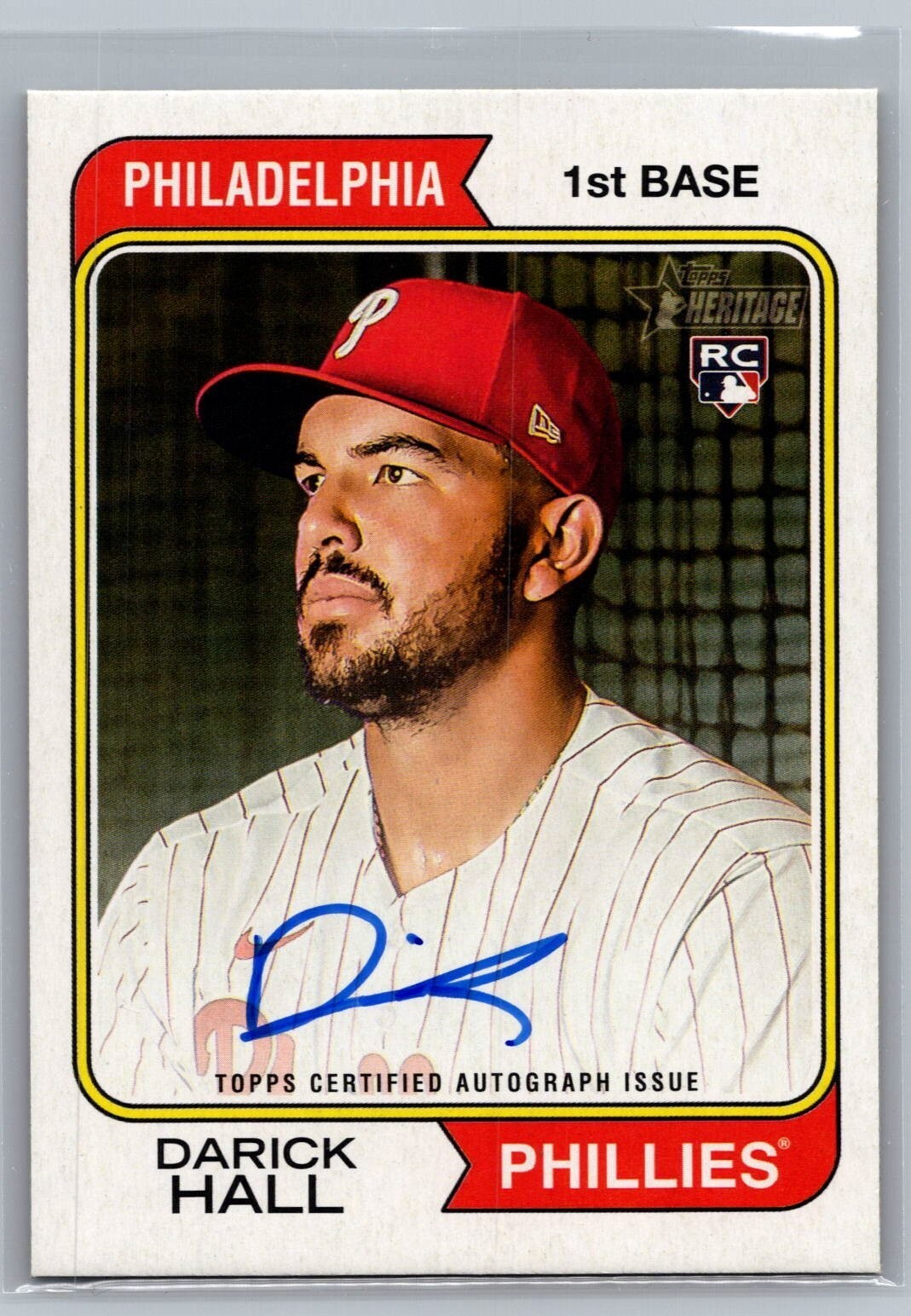 2023 Topps Heritage Real One Autographs #ROADH Darick Hall HN
