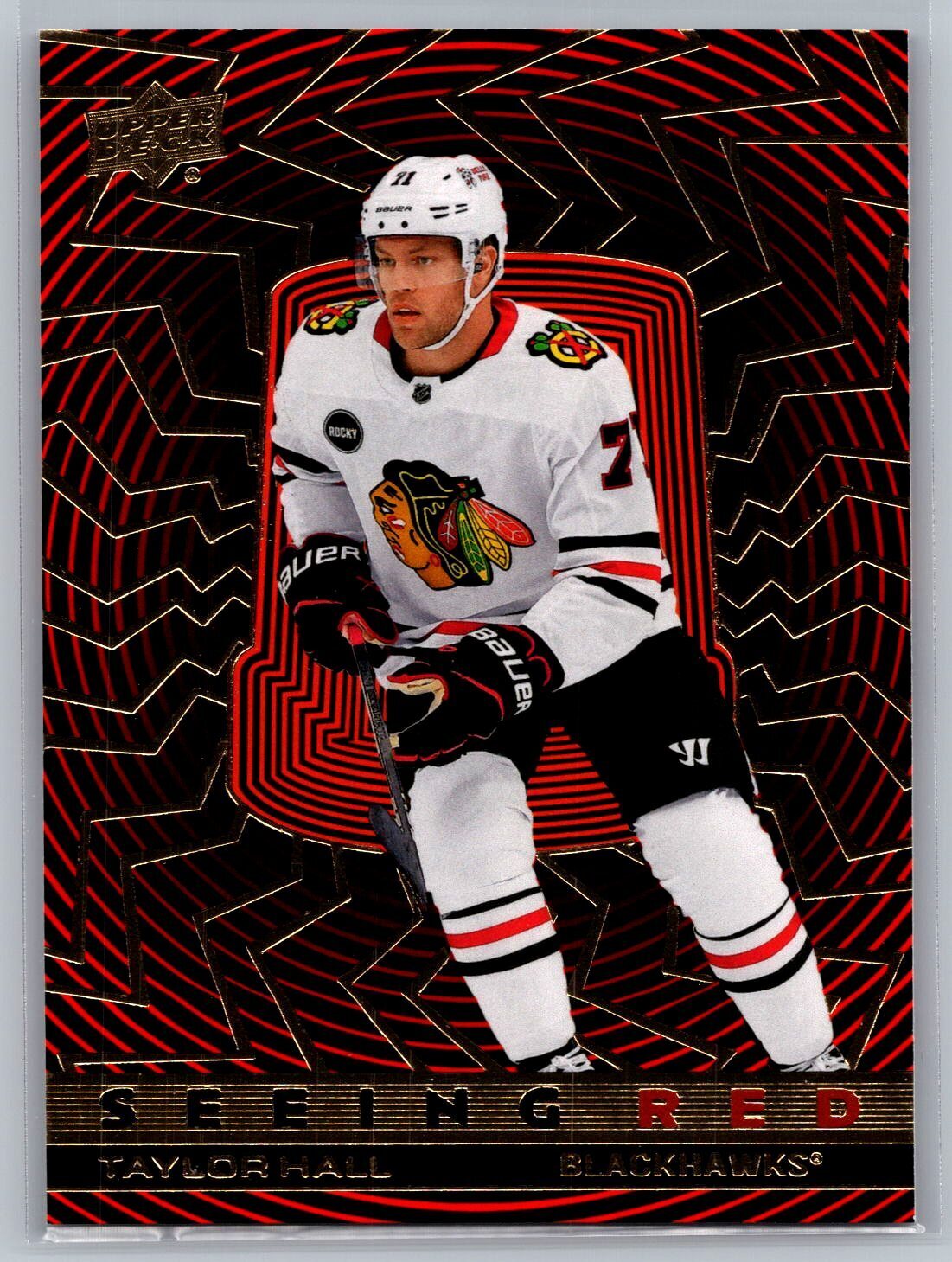2023-24 Upper Deck Seeing Red Gold Foil #SR58 Taylor Hall - NM