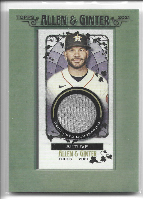 2021 Topps Allen and Ginter Mini Framed Relics #MFRJAL Jose Altuve - NM