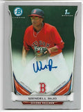 WENDELL RIJO 2014 Bowman Chrome Prospect Autographs RED SOX