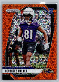 Panini Prizm #328 Devontez Walker RC Orange Disco