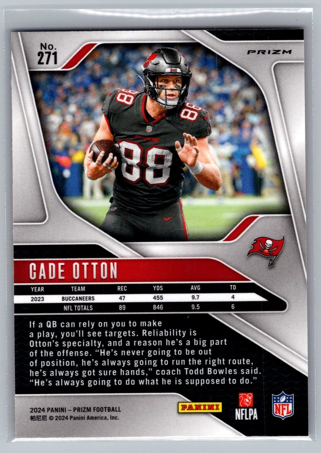 2024 Panini Prizm #271 Cade Otton Lazer