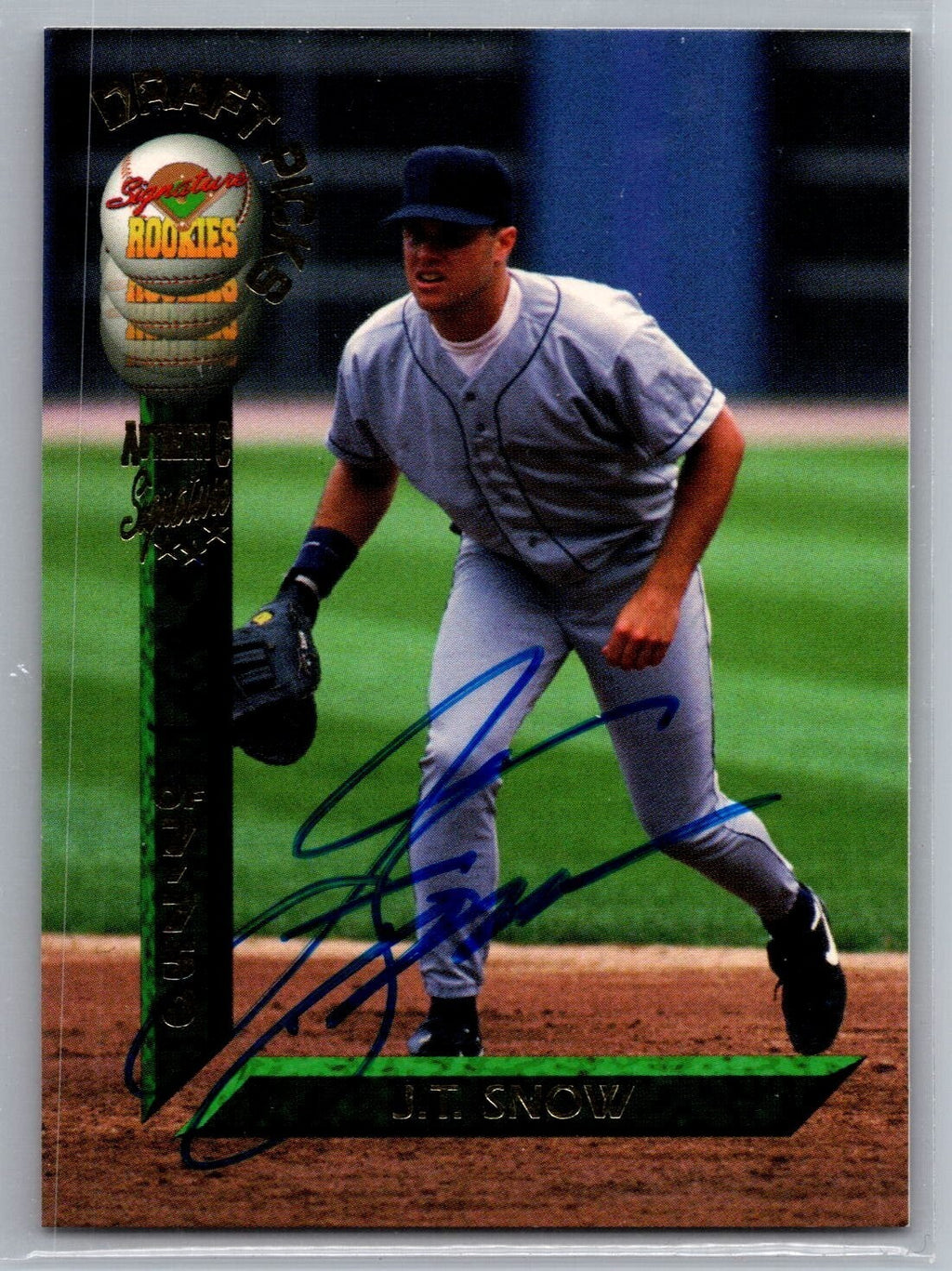 1994 Signature Rookies Draft Picks Signatures #99 J.T. Snow /7750