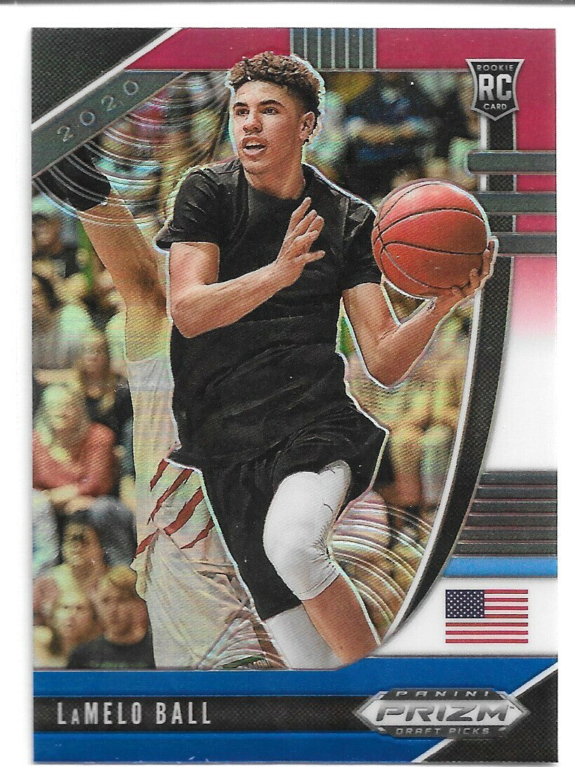 LAMELO BALL 2020-21 Panini Prizm Draft Picks Red White Blue Charlotte Hornets