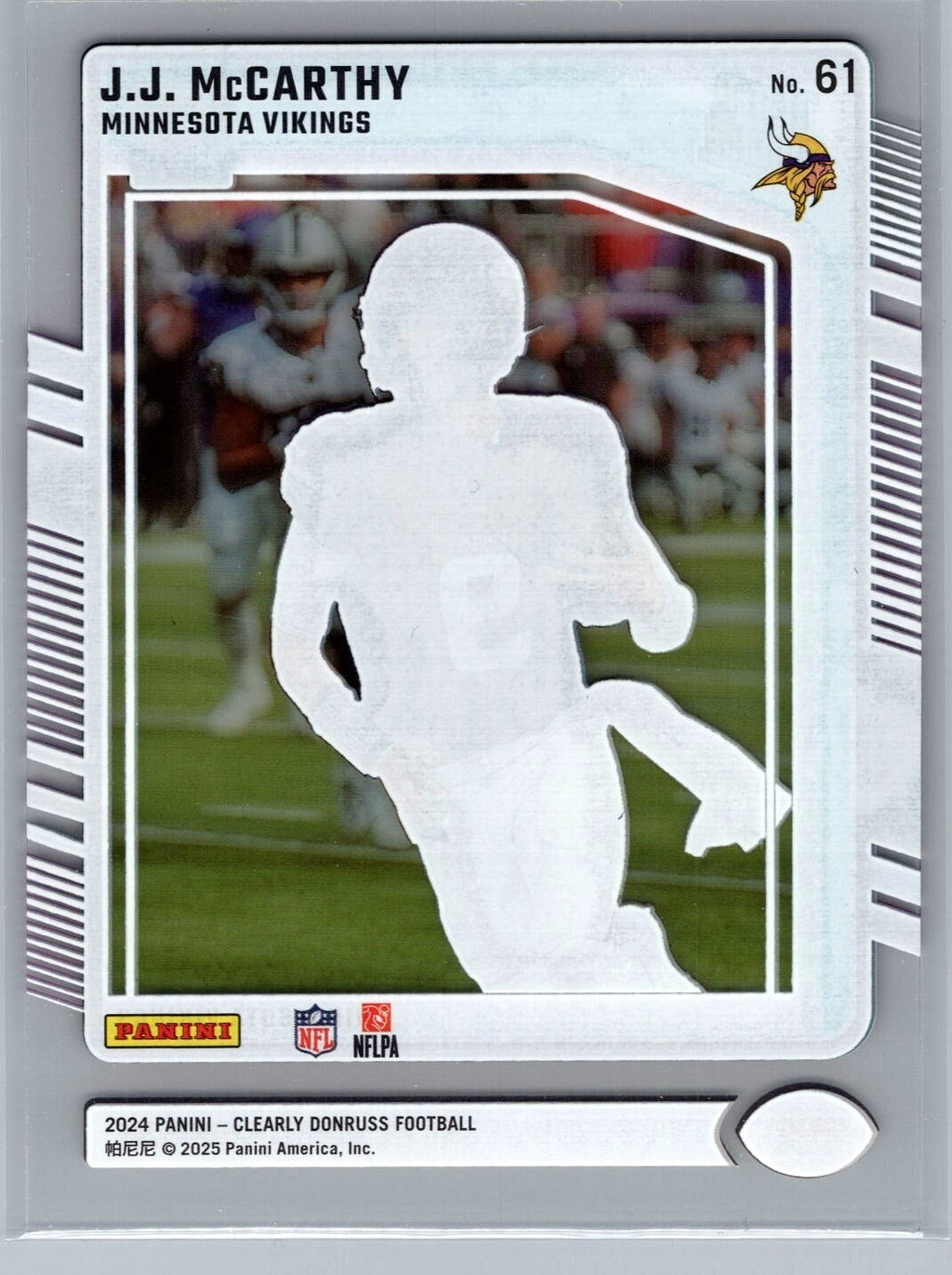 2024 Clearly Donruss #61 JJ McCarthy RR RC