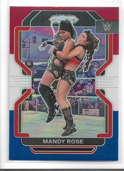 2022 Panini Prizm WWE Prizms Red White and Blue #178 Mandy Rose - NM