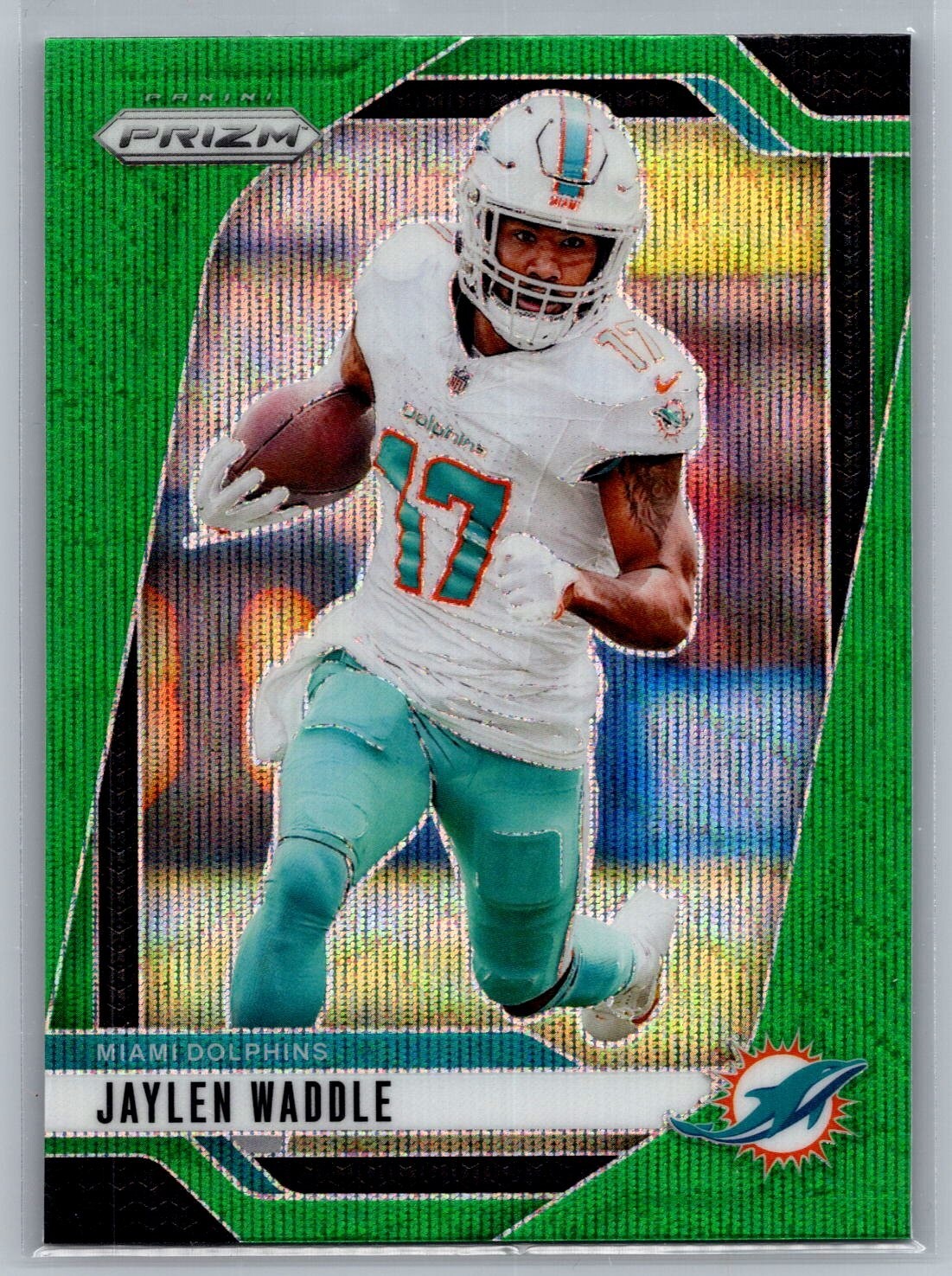 2024 Panini Prizm #178 Jaylen Waddle Green Wave