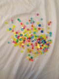 Lot of 200 Multicolored Lego Friends Translucent Stud Pieces Circles Edges