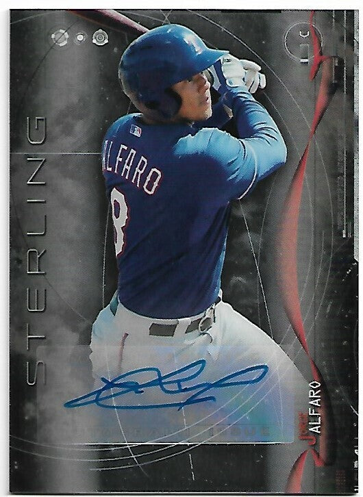 JORGE ALFARO 2014 Bowman Sterling Prospect Autographs #BSPAJA RANGERS