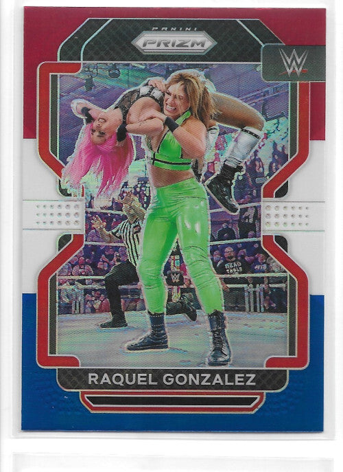 2022 Panini Prizm WWE Prizms Red White and Blue #118 Raquel Gonzalez - NM