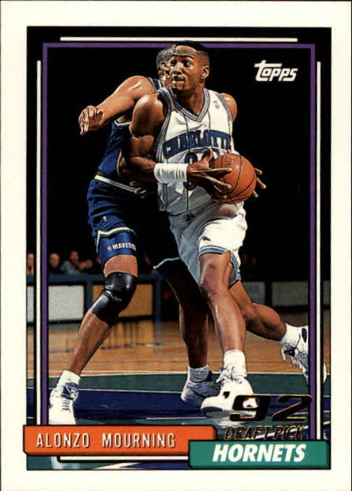 1992-93 Topps #393 Alonzo Mourning RC - NM
