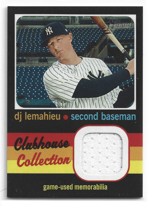 2020 Topps Heritage Clubhouse Collection Relics #CCRDL DJ LeMahieu Jersey - NM