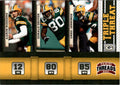 2011 Panini Threads Triple Threat #7 Aaron Rodgers Donald Driver Greg Jennings