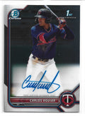 2022 Bowman Chrome Prospect Autographs #CPACA Carlos Aguiar Auto - NM
