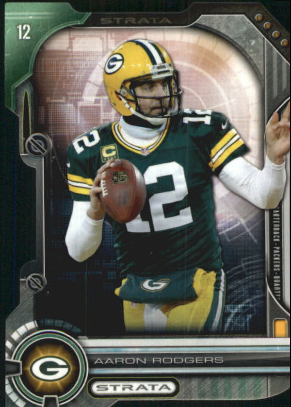 2014 Topps Strata Quarterback Die Cuts #QDCAR Aaron Rodgers - NM