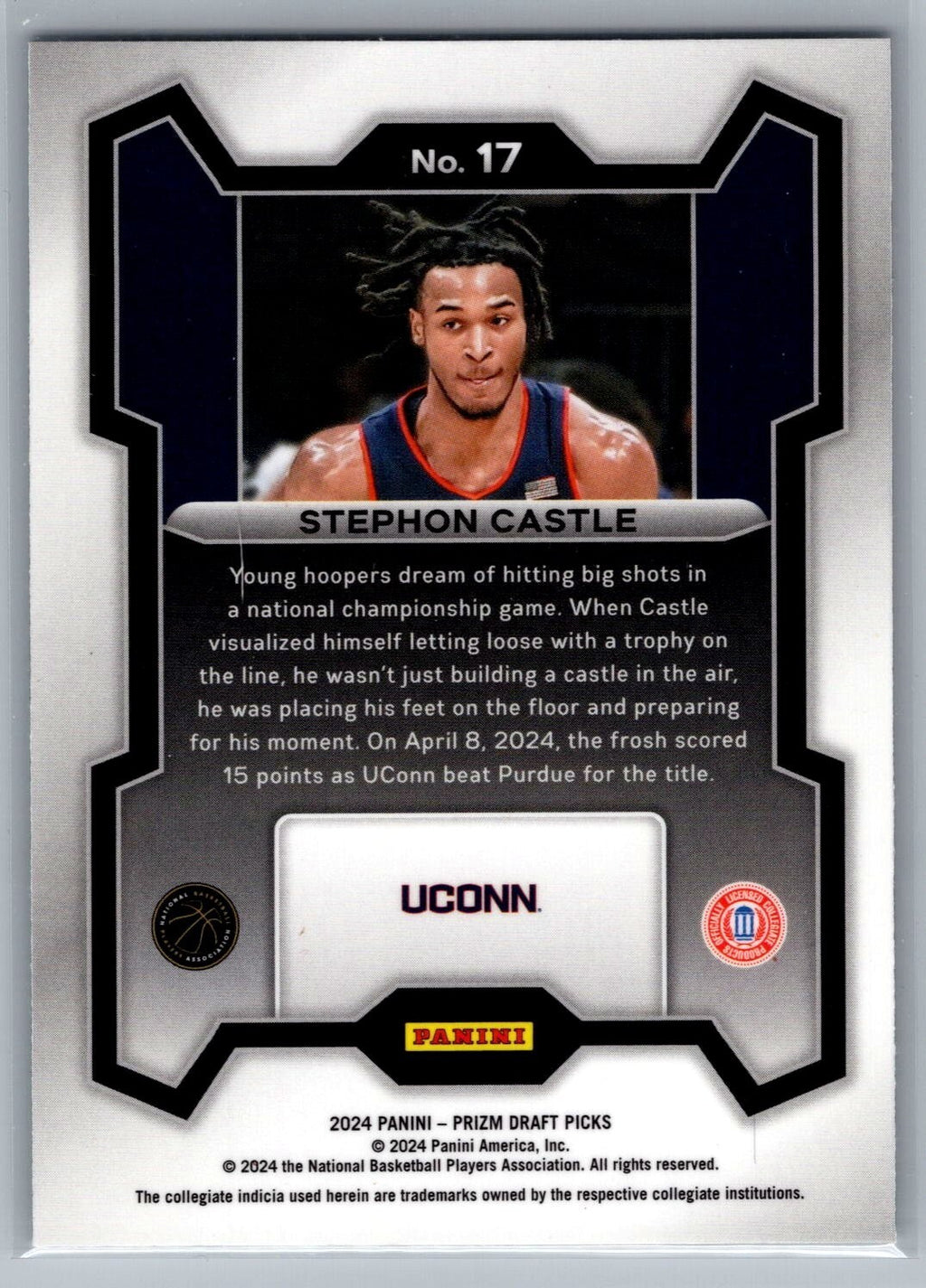 2024-25 Panini Prizm Draft Picks #17 Stephon Castle