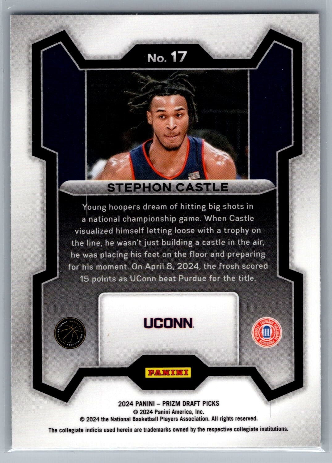 2024-25 Panini Prizm Draft Picks #17 Stephon Castle