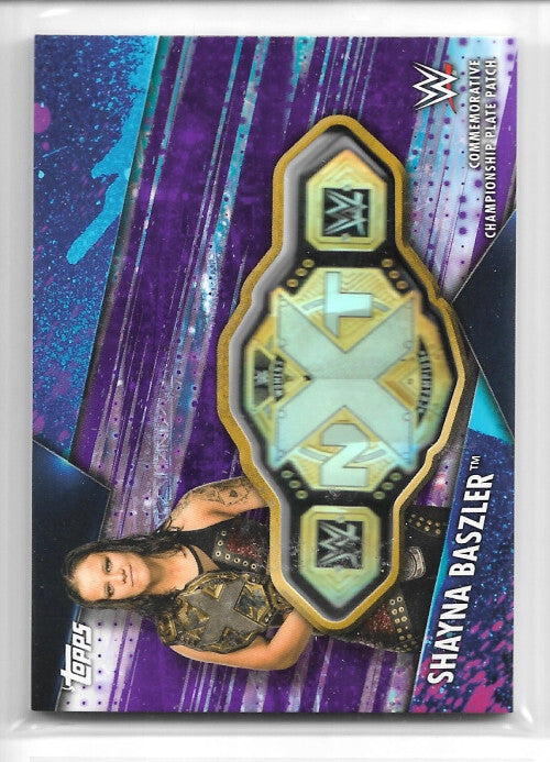 2020 Topps WWE Women's Division Championship Plate Purple Shayna Baszler 36/99