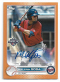 2022 Topps Pro Debut Autographs Orange #PD67 Malfrin Sosa Auto 16/25 - NM
