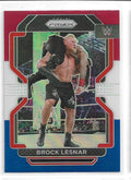 2022 Panini Prizm WWE Prizms Red White and Blue #135 Brock Lesnar - NM