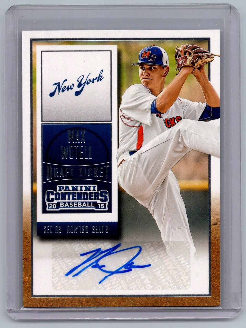 2015 Panini Contenders #45 Max Wotell Draft Ticket Autographs