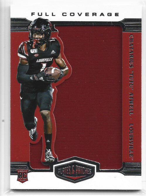 2021 Panini Chronicles Draft Picks Plates and Patches Full Coverage Tutu Atwell