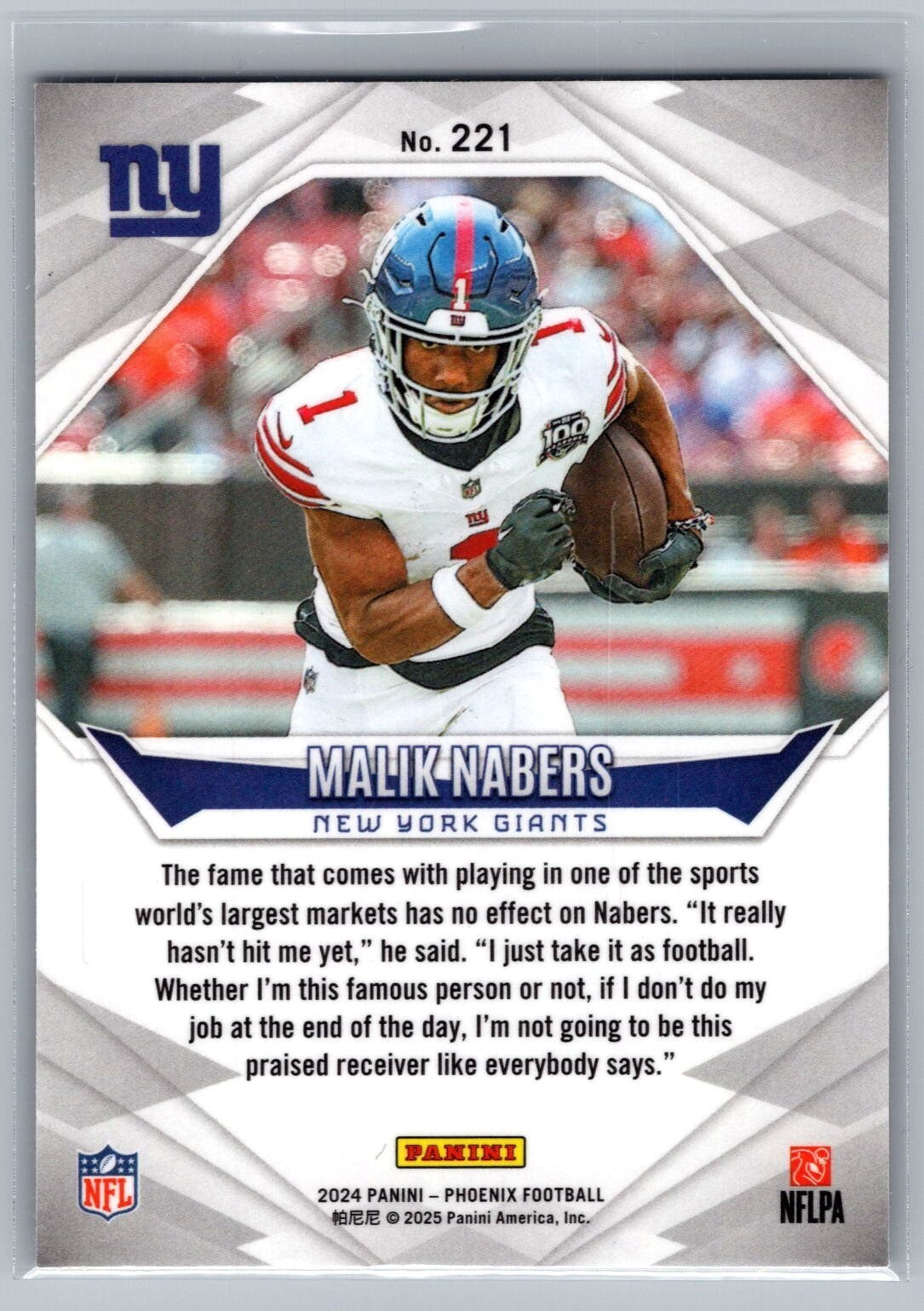 2024 Panini Phoenix #221 Malik Nabers RC