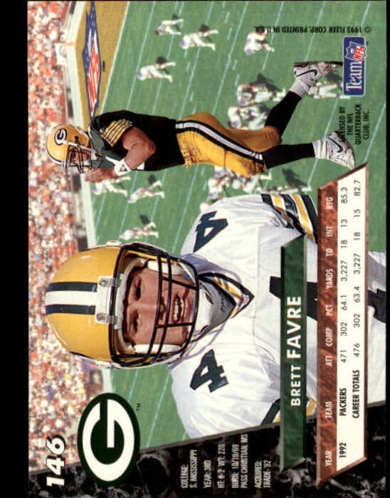 1993 Ultra #146 Brett Favre - NM