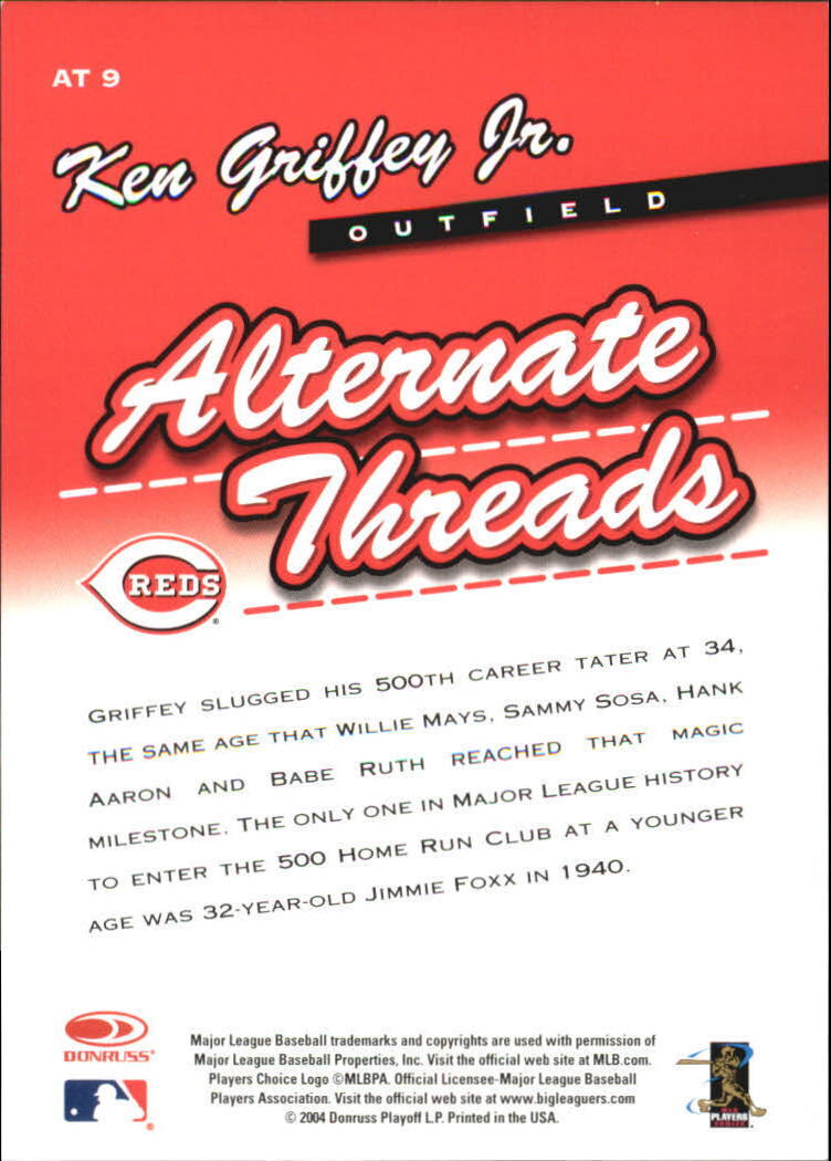2005 Leaf Alternate Threads #9 Ken Griffey Jr. - NM