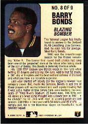 1992 Fleer Lumber Company #L8 Barry Bonds - NM