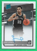 TRE JONES 2020-21 Optic Rated Rookies Signatures Blue #188 SAN ANTONIO SPURS