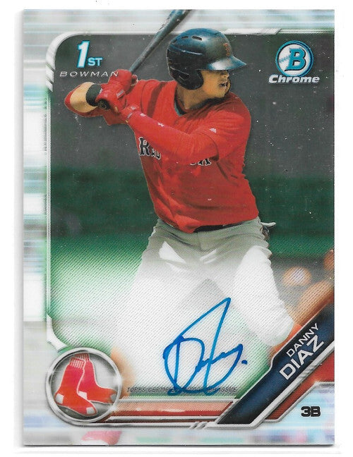 2019 Bowman Chrome Prospect Autographs #CPADD Danny Diaz Auto