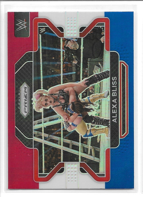 2022 Panini Prizm WWE Prizms Red White and Blue #37 Alexa Bliss - NM