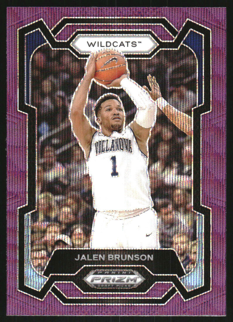 2024-25 Panini Prizm Draft Picks Prizms Purple Wave #22 Jalen Brunson - NM