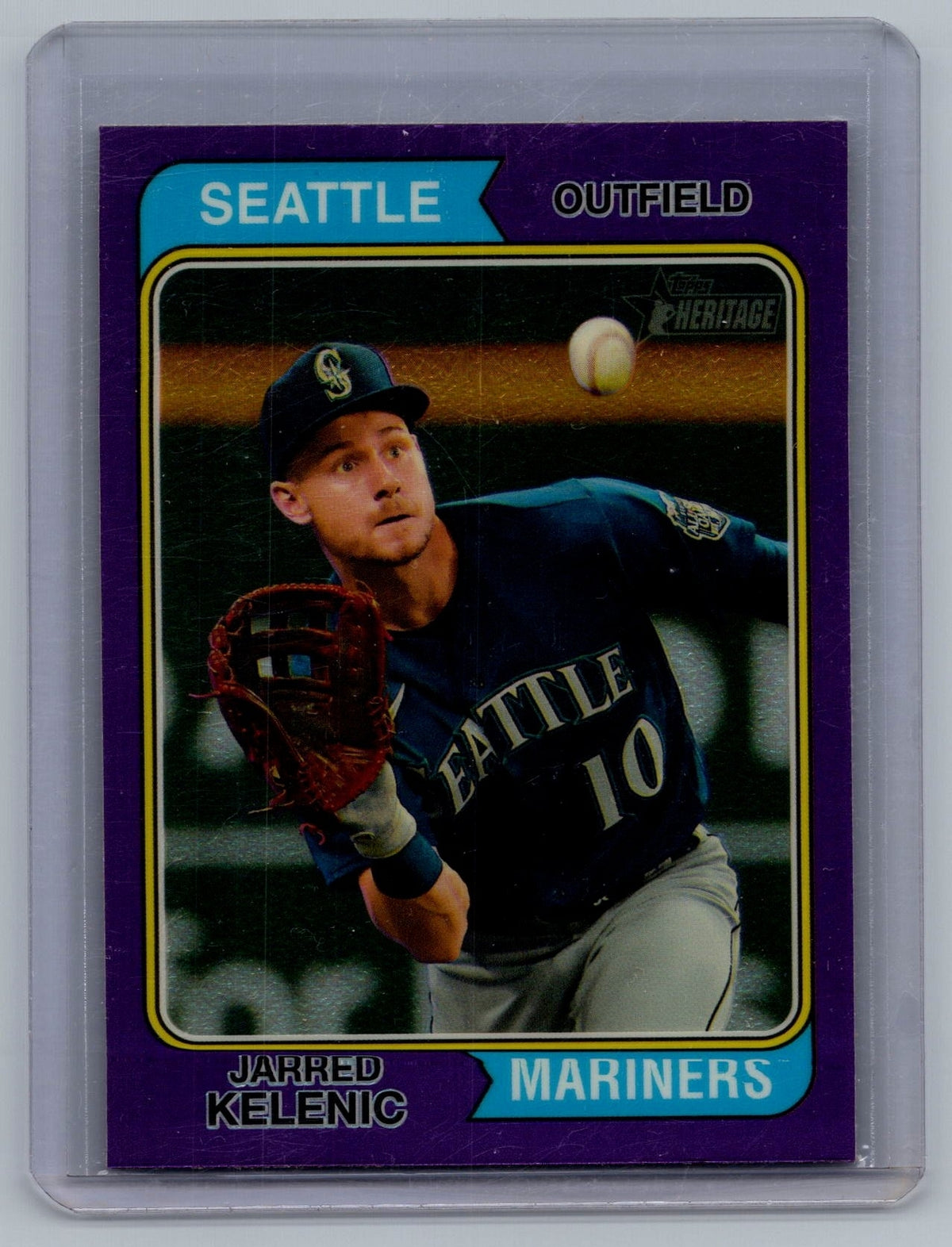 2023 Topps Heritage Chrome Purple Refractors #513 Jarred Kelenic - NM