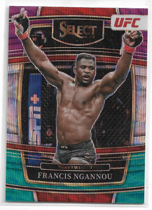 2022 Select UFC Prizms Green and Purple #35 Francis Ngannou - NM
