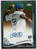 ONELKI GARCIA 2014 Topps Chrome Rookie Autographs #133 DODGERS