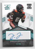 2021 Leaf Ultimate Draft Platinum Spectrum #JJ2 Jermar Jefferson Auto 25/30