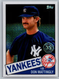 2020 Topps '85 Topps Silver Pack Chrome #85C28 Don Mattingly - NM