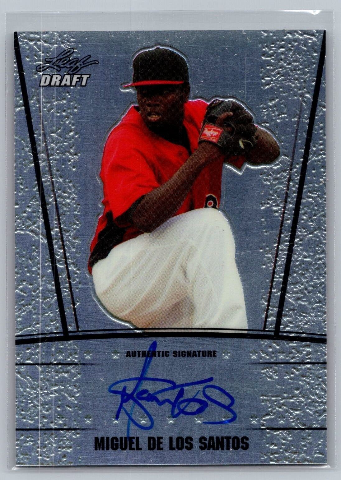 2011 Leaf Metal Draft Prismatic #MS3 Miguel de los Santos 22/99