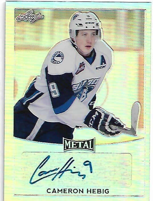 CAMERON HEBIG 2016-17 Leaf Metal #BACH1 Auto OILERS