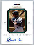 2007 TRISTAR Autothentics Autographs Blue #47 Wladimir Balentien #'d 9/250
