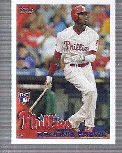 2010 Topps Update #US318A Domonic Brown RC - NM